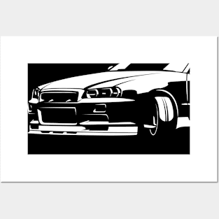 R34 GT-R Posters and Art